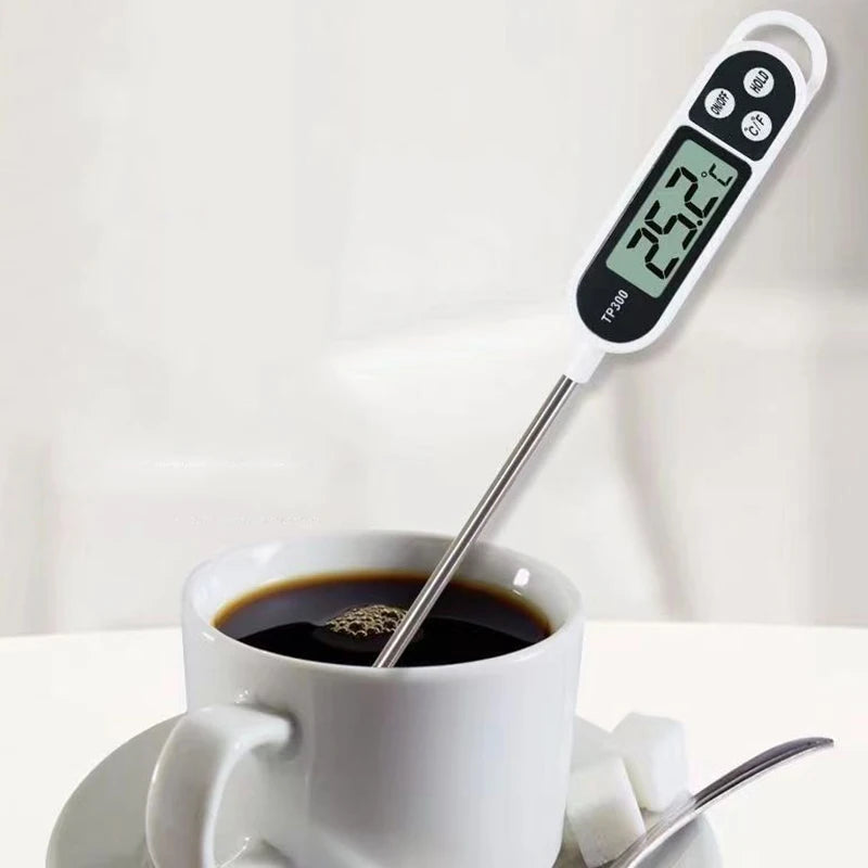 Digital Kitchen Thermometer LCD Display TP300 Electronic Food Thermometer LCD Display Digital Temperature MeasuringTool for Meat