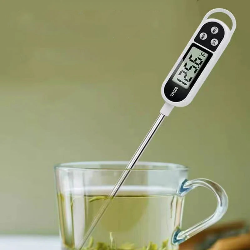 Digital Kitchen Thermometer LCD Display TP300 Electronic Food Thermometer LCD Display Digital Temperature MeasuringTool for Meat