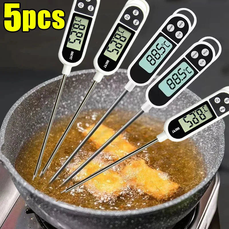 Digital Kitchen Thermometer LCD Display TP300 Electronic Food Thermometer LCD Display Digital Temperature MeasuringTool for Meat